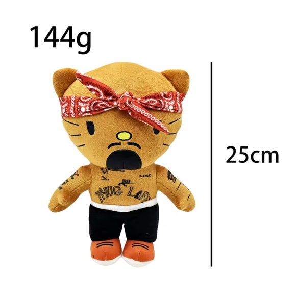 Hello Kitty Tupac Plush - Picture 3 of 3